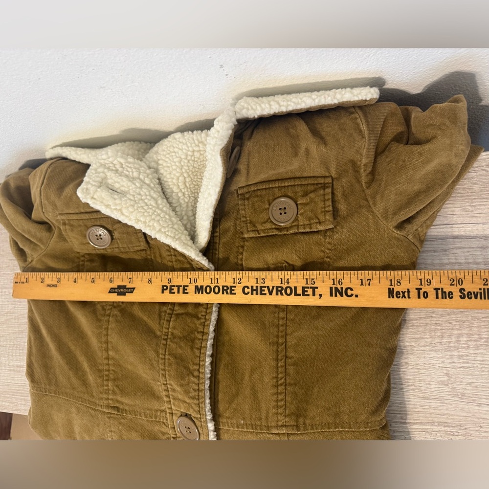 American Eagle Outfitters Brown Trench Coat with Cream Accents - Picture 7 of 13